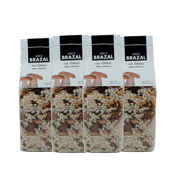 Pack Arroz Nuovo Maratelli con Boletus deshidratados - 4 paquetes de 250gr - Imagen 2