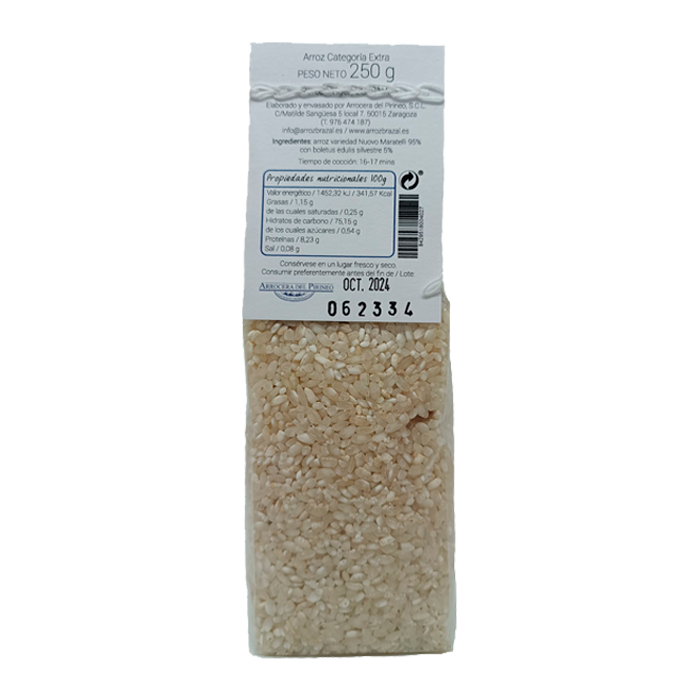 Pack Arroz Nuovo Maratelli con Boletus deshidratados - 4 paquetes de 250gr - Imagen 3