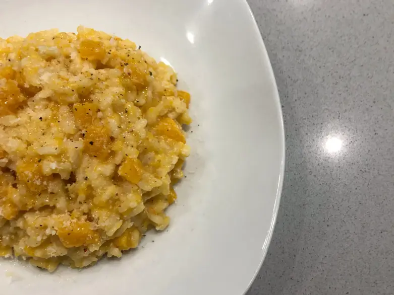 Risotto de calabaza con Arroz Brazal